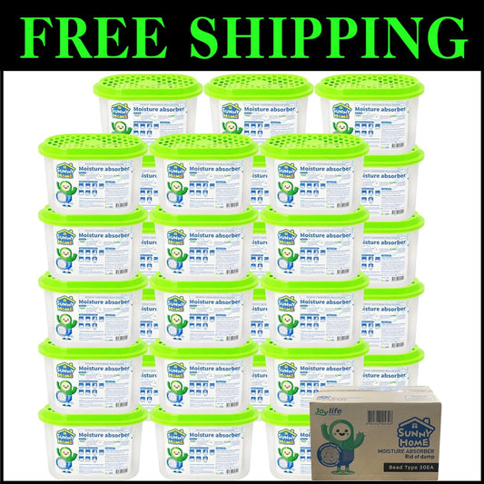 Portable 30 Pack Dehumidifiers - 17.7oz Moisture Absorbers for Home and Cars