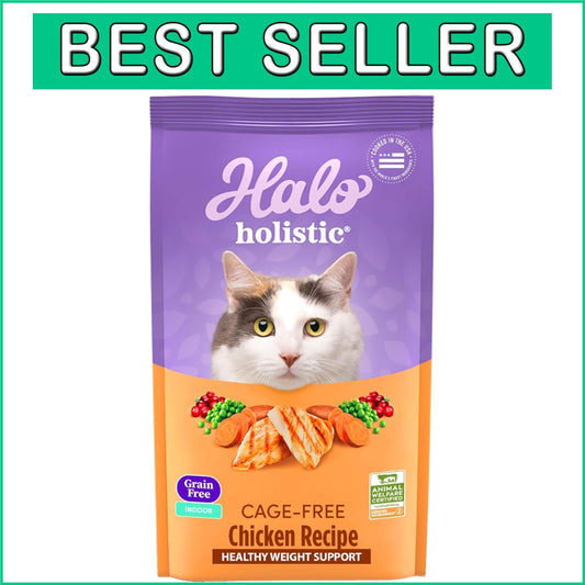 All-Natural Grain-Free Cat Kibble with Cage-Free Chicken for Digestive Health