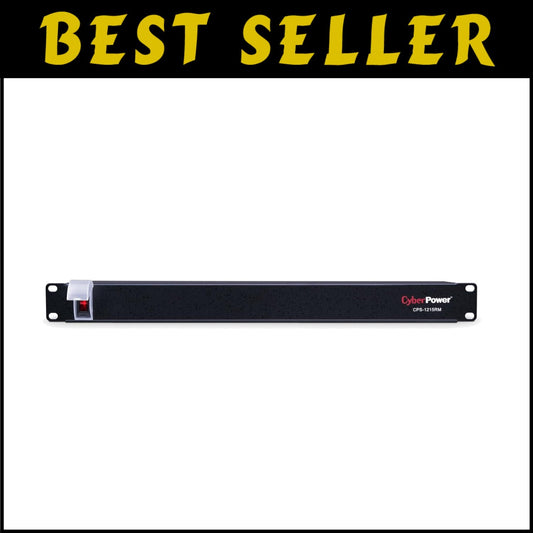 Versatile 1U Rackmount Power Distribution Unit - 10 Outlets, 15A, 15ft Cord