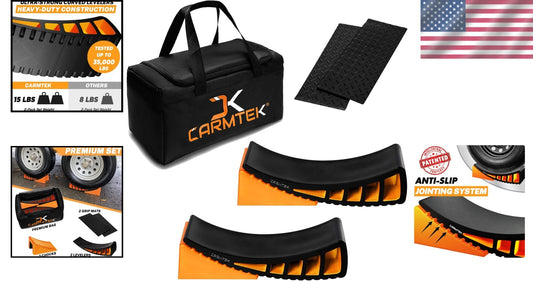 Effortless RV Leveling Kit - Premium Camper Levelers with Carry Bag Included