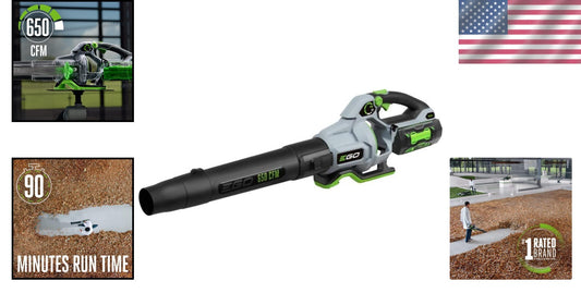 650 CFM Variable-Speed Cordless Leaf Blower with Battery and Charger Included