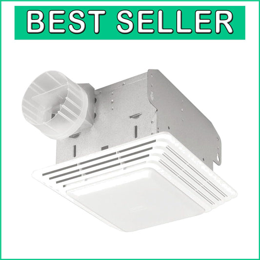 Dual Function Bathroom Fan & Light Combo, 50 CFM, Easy DIY Installation