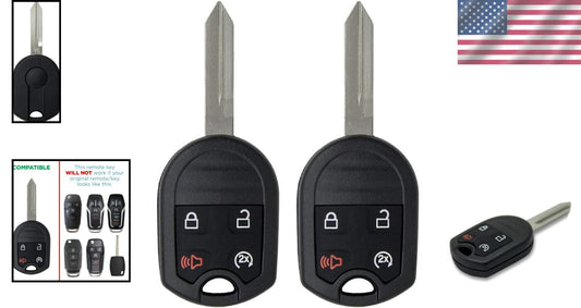 2-Pack Keyless Remote Replacement for Ford F-Series - DIY Programming Included