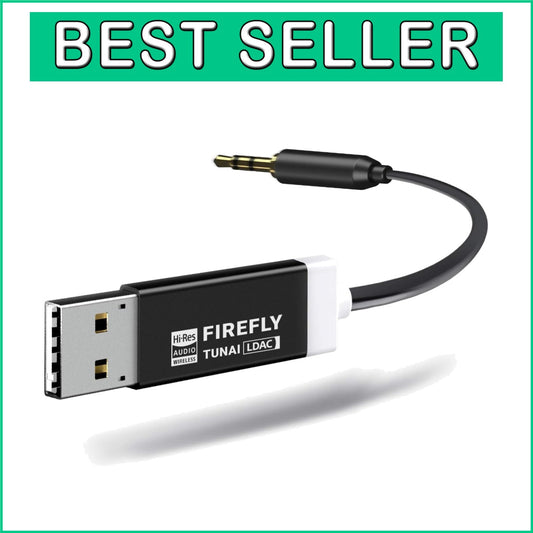 Bluetooth 5.0 LDAC Receiver for High-Resolution Audio - No Charging Required