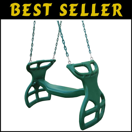 Easy Assembly Gliding Tandem Swing - Perfect for Outdoor Adventures