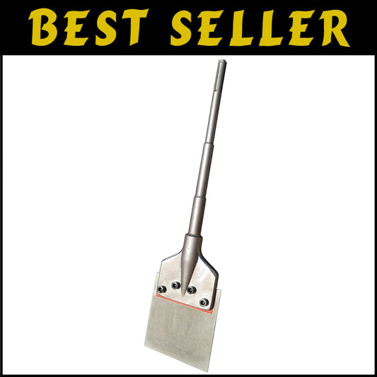 Durable 6" Wide Floor Scraper with SDS Max Shank for Efficient Tile Removal