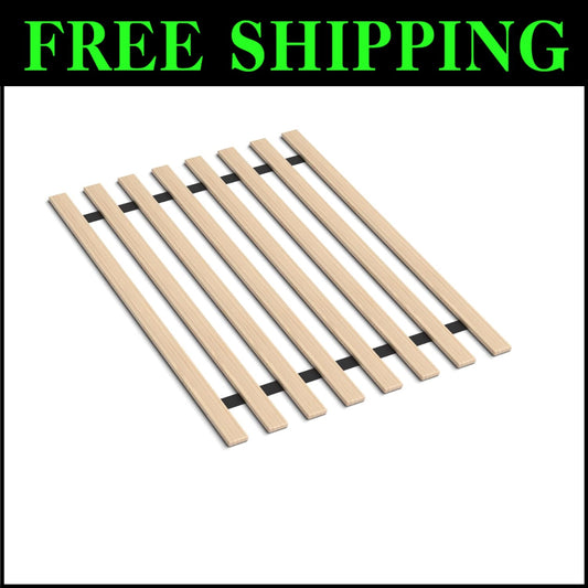 Enhance Your Bed's Support with 0.68-Inch Wooden Slats for Queen Size Mattresses