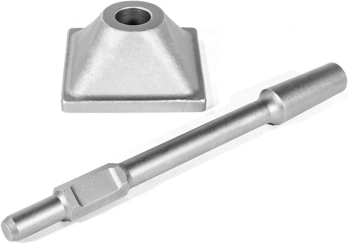 Durable 6" Tamper Plate & Shank for Versatile Demolition Hammer Projects