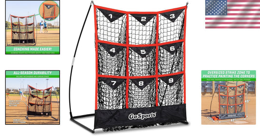 XL Strike Zone Pitching Target Net - Perfect for Baseball & Softball Training