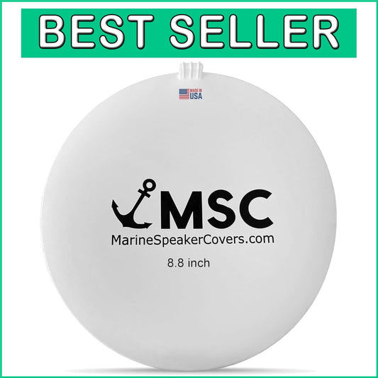 8.8-Inch Marine Speaker Covers - Durable, Waterproof & Dustproof Protection Pair