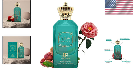 Ghazala 3.4 Fl Oz EDP - Turkish Rose, Peony & Vanilla – Elegant Fragrance