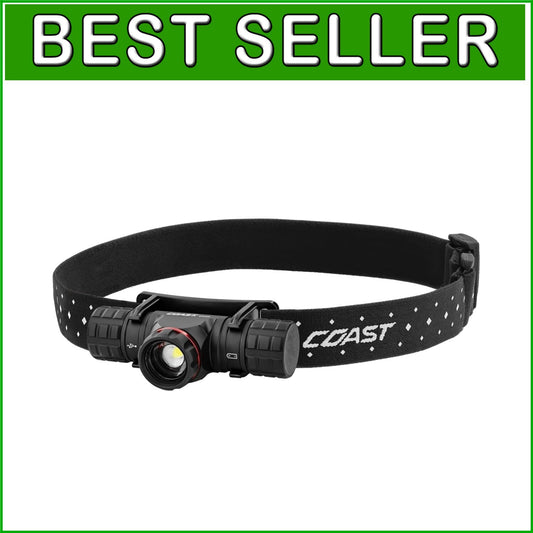 Adjustable Focus USB-C Rechargeable Dual Power Headlamp - Durable and Waterproof