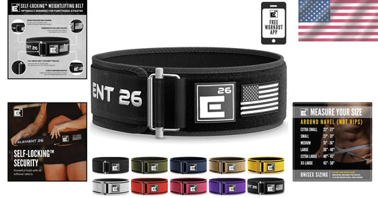 Durable Self-Locking Weight Lifting Belt - Ultimate Safety for Serious Athletes