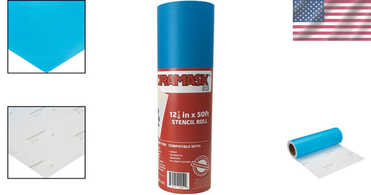 Durable 12.125" x 50' Stencil Film Roll - Perfect for Smooth Surfaces & Painting