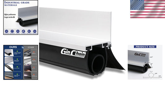 Enhanced Garage Door Sealing Kit - Heavy-Duty U+O Shape Rubber with Brush Seal