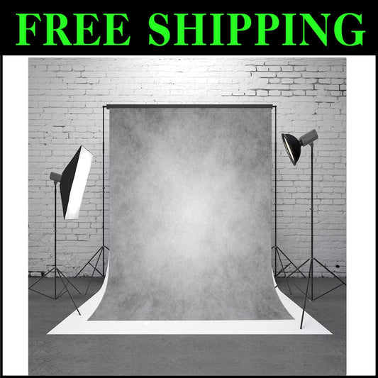 6.5x10ft Gray Abstract Photography Backdrop - Perfect for Portraits & Parties