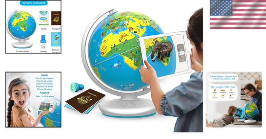Augmented Reality Globe for Kids - Perfect Gift for Challenging Young Minds!