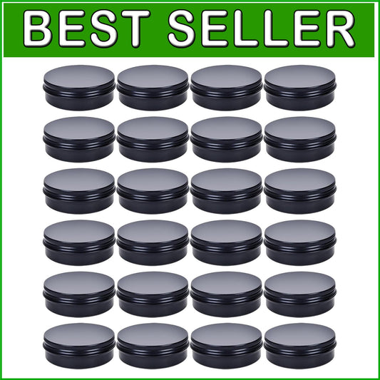 50 Count 4oz Round Storage Tins with Foam Sealing Lids – Eco-Friendly & Durable
