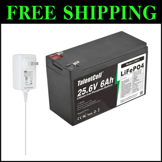 Efficient 24V Lithium Iron Phosphate Battery Pack - Rechargeable and Compact