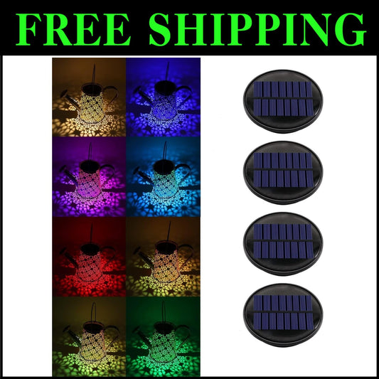 Waterproof Solar Replacement Lantern Lids - 8 Color Modes for Seasonal Decor