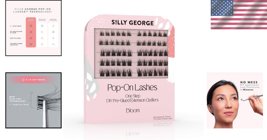 Effortless Pop-On Lashes: 60 Handmade Clusters for Vegan and Cruelty-Free Beauty