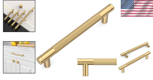 Champagne Bronze 5-Inch Drawer Pulls for Kitchens - 10 Pack Stylish Hardware