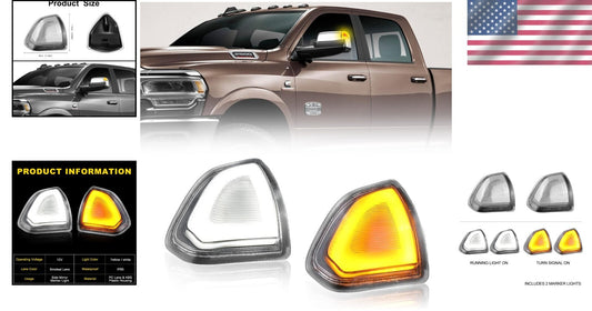 Plug & Play LED Mirror Signal Lights for Dodge Ram 2010-2018 - Waterproof Design