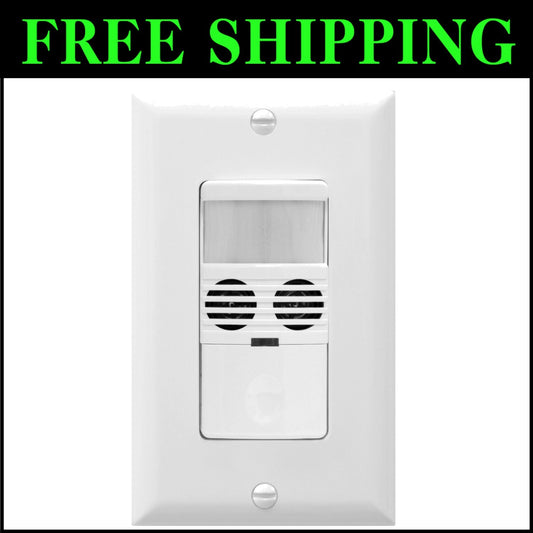 Smart Motion Sensor Switch - Ultrasonic & PIR Dual Tech for Accurate Lighting