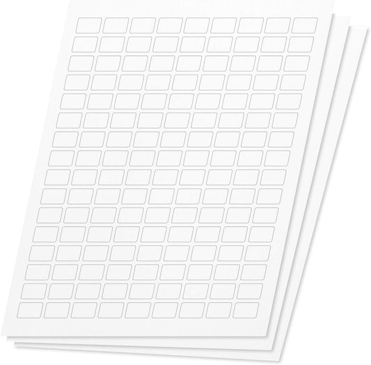 144 Rectangular 3/4 x 1/2 Labels - 21600 Total - For Laser & Inkjet Printers