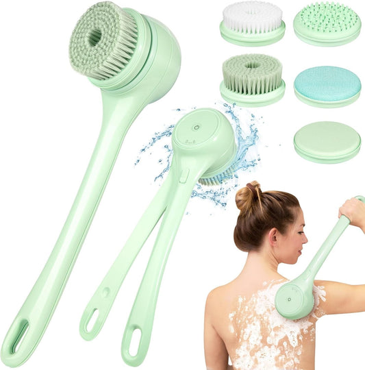 5-in-1 Electric Body Scrubber: Waterproof Massage Brush for Exquisite Skin Care
