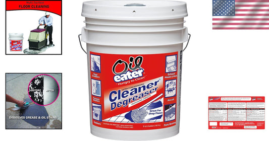 Powerful 5 Gallon Non-Abrasive Degreaser - Safe for All Surfaces, Lemon Scented