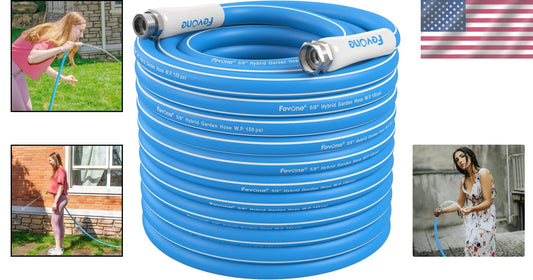 Durable 100ft Kink-Resistant Water Hose - Safe for Drinking, Heavy-Duty Design