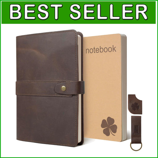 Crafted Leather Journal with 200 Pages: Elegant A5 Notebook for Daily Writing