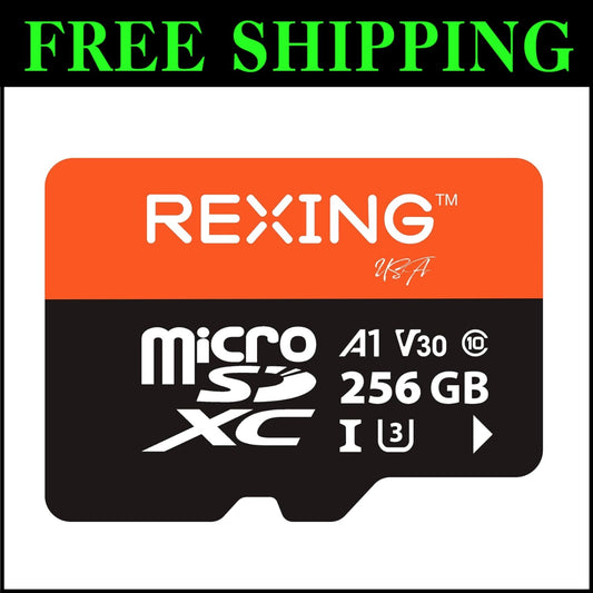 Versatile 256GB MicroSDXC Card with Adapter - Ideal for Cameras & Smartphones
