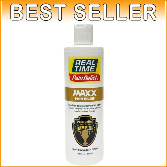 MAXX 12 Ounce Maximum Strength Natural Pain Relief Lotion - Fast Absorbing