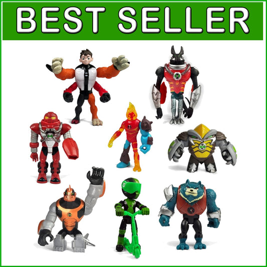 8 Iconic Ben 10 Action Figures Set - Engaging Durable Toys for Imagination