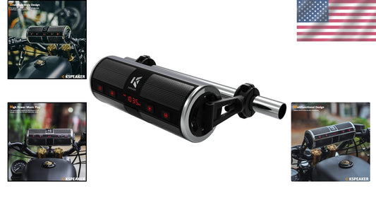 Premium Bluetooth Audio System with 3-Inch Speakers for Motorcycles & Scooters