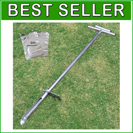 Premium 40-Inch Soil Probe for Home Gardening and Lawn Care - Stainless Steel