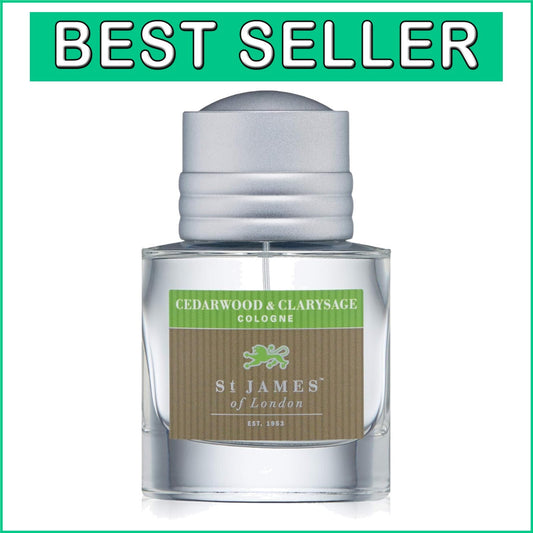 Cedarwood & Clarysage Cologne 1.69 Fl Oz - All-Natural, Alcohol-Free Elegance