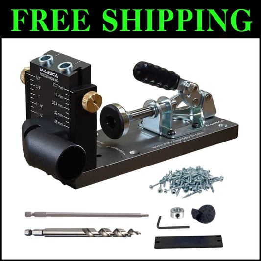 Adjustable Aluminum Pocket Hole Jig Kit M1 - Precision Woodworking Tool