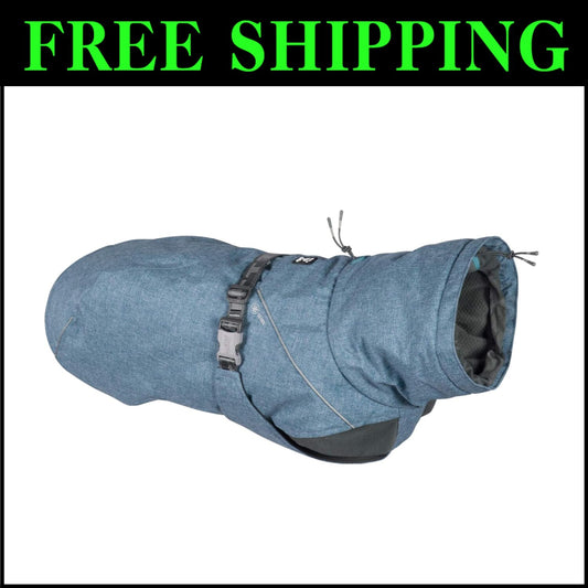 Adjustable Bilberry Dog Coat - 18-Inch Winter Jacket with Reflective Piping