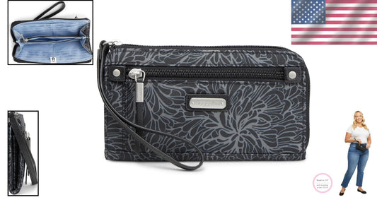 Compact RFID Wallet for Women with Multifunctional Pockets - Travel Ready