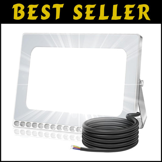 Energy-Saving 500W Slim Design Flood Light - 40000Lumen for Garage & Garden