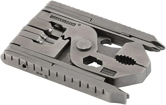 Compact 22-in-1 Pocket Multi-Tool Kit - Stainless Steel with Easy Carry Design