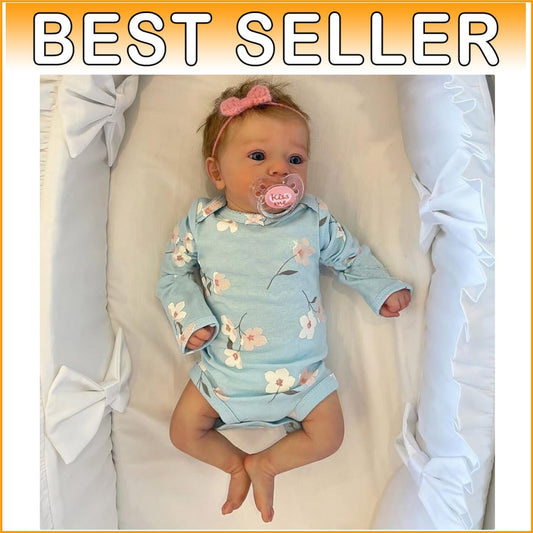 Cute Eyes Opened Reborn Doll for Ages 3+ - Complete with Accessories & Clothes