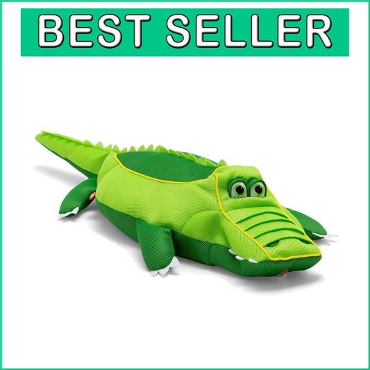 Eco-Friendly Alligator Pool Toy Float - Fast Drying & Bean Filled Comfort
