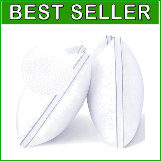 Dual Pack Standard Bed Pillows – Down Alternative, Oeko-Tex Certified Quality