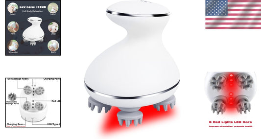 Deep Scalp Massager: Wireless, Waterproof with 108 Nodes for Ultimate Relaxation