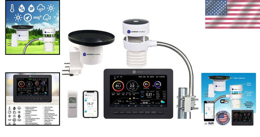 Advanced Ultrasonic Weather Station with TFT LCD Display & Wireless Sensor Array