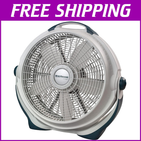 20-Inch Wind Machine Air Circulator Floor Fan with 3 Speeds - Quiet & Durable